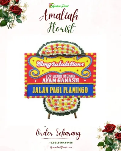 Bunga Papan Congratulation di Batu Besar